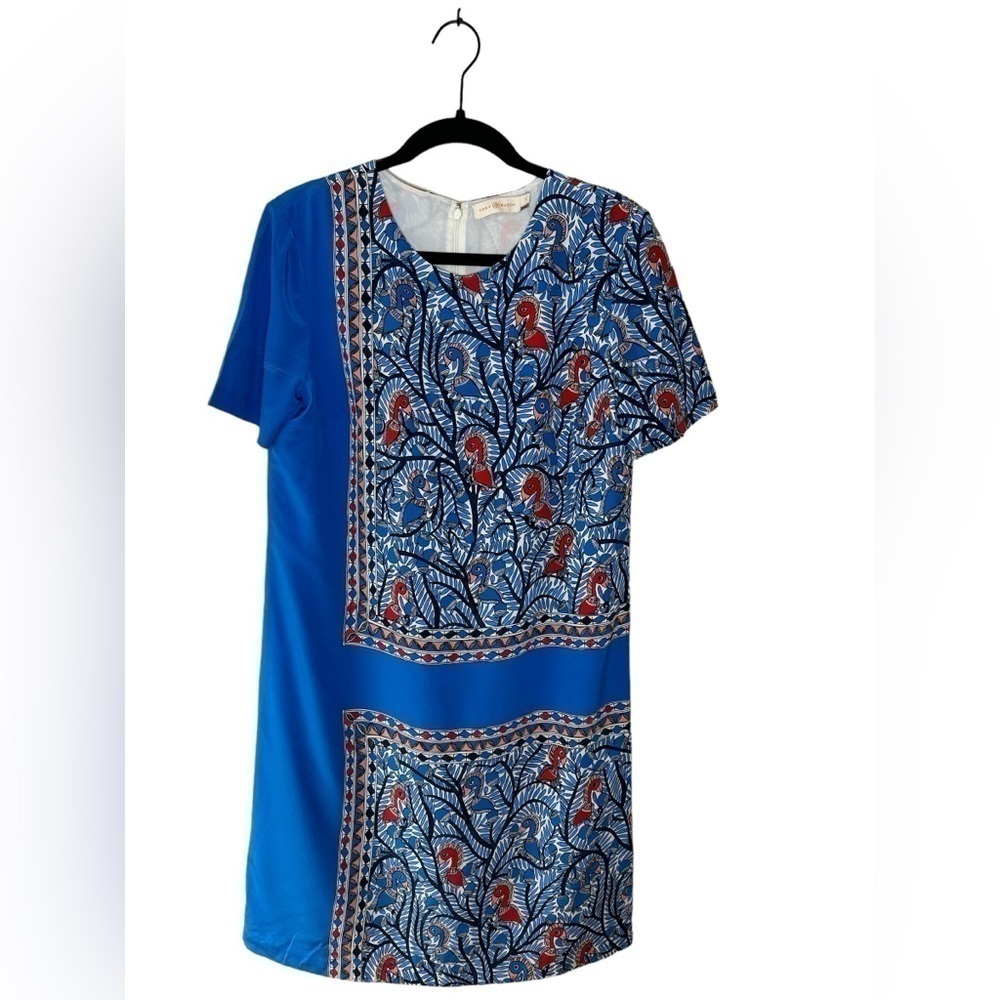 Tory Burch Mallory Something Wild Silk Dress Size 6